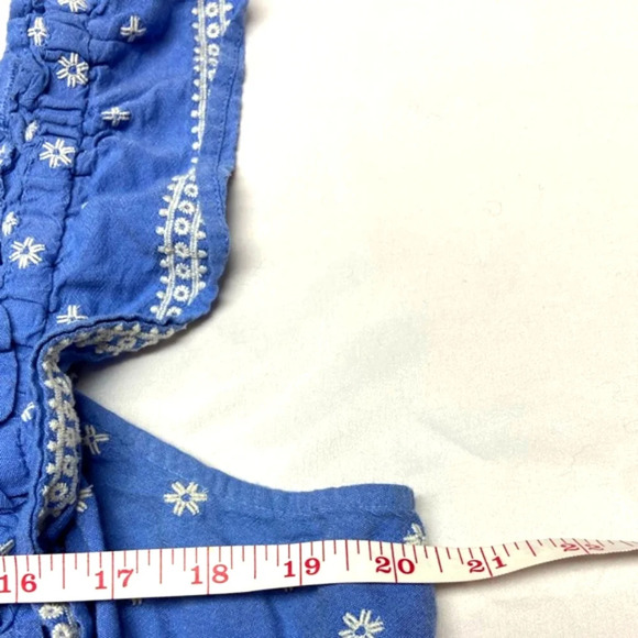 Old Navy / Embroidered-Print Sleeveless / Ruffle Babydoll Top XL - Picture 6 of 8